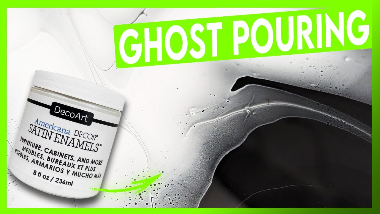 Ghost Pour - Fluid Acrylic Paint Pouring
