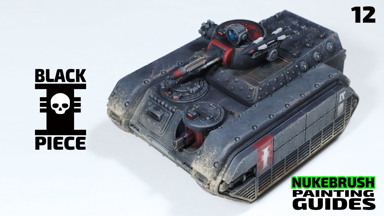 Inquisitor retinue black Chimera | Painting guides | Warhammer 40k tank proxy