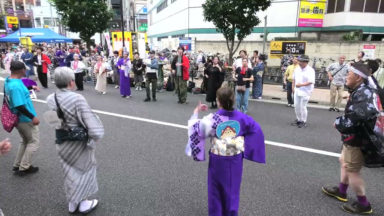 【ビューティフル・サンデー】（田中星児）　2025年国立市旭通りジューンフェスタ盆踊り18