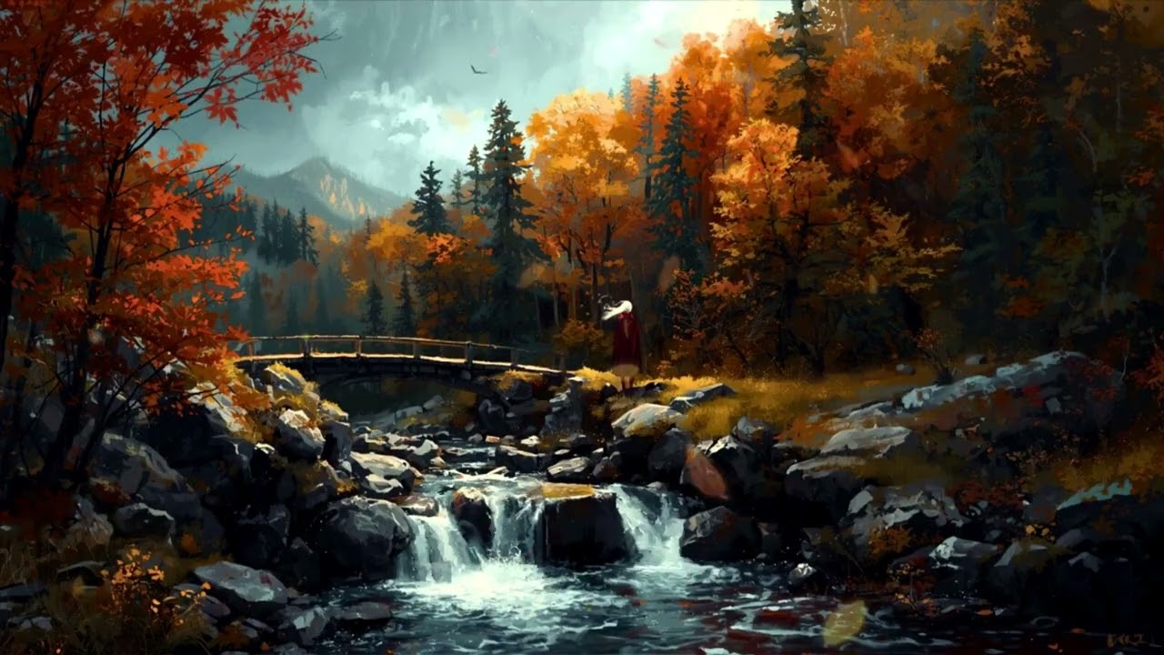 Relaxing Autumn Forest Music 🍂 Fantasy RPG Ambience for Studying, Focus, and Sleep
