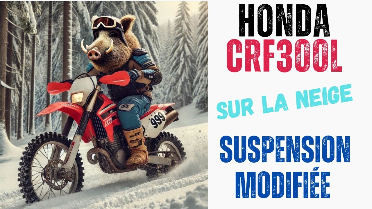 La CRF300L sur la neige !