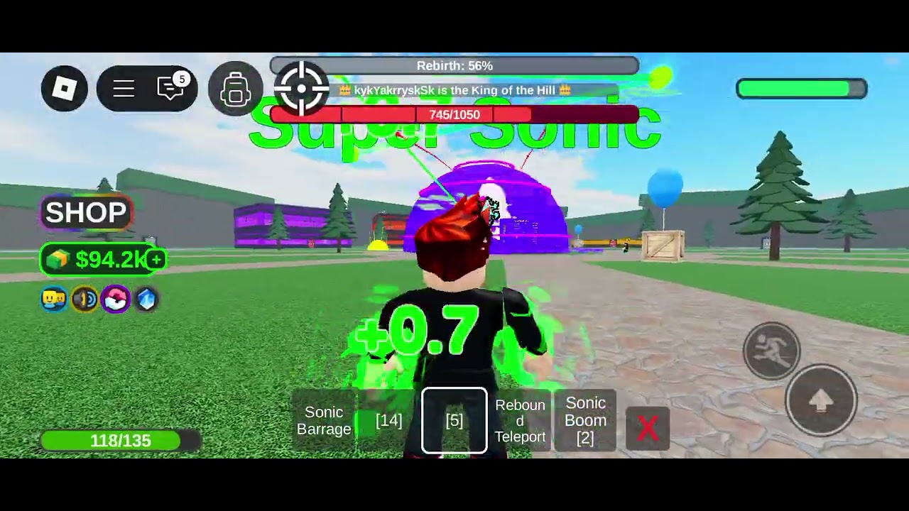 Today i play elemental tycoon but I am super sonic ) Roblox gameplay 