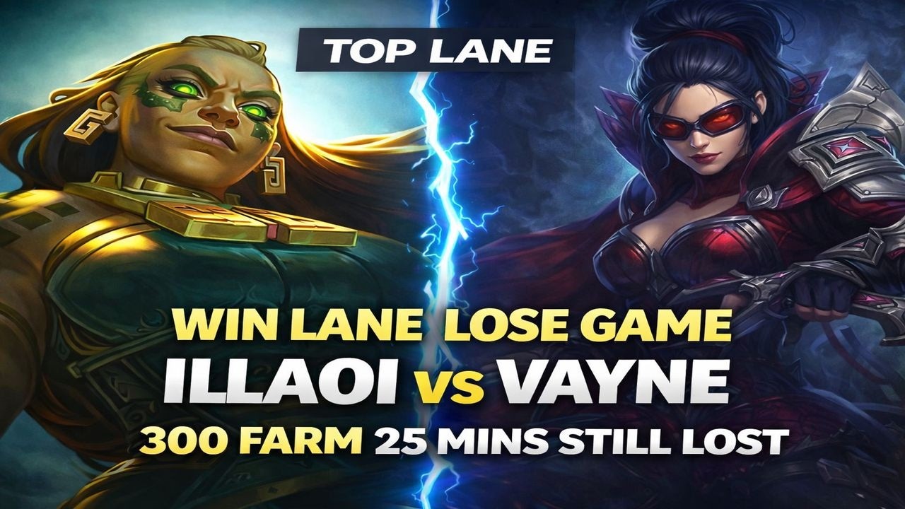 300 CS at 25 Minutes… I Destroyed Vayne and Still Lost.