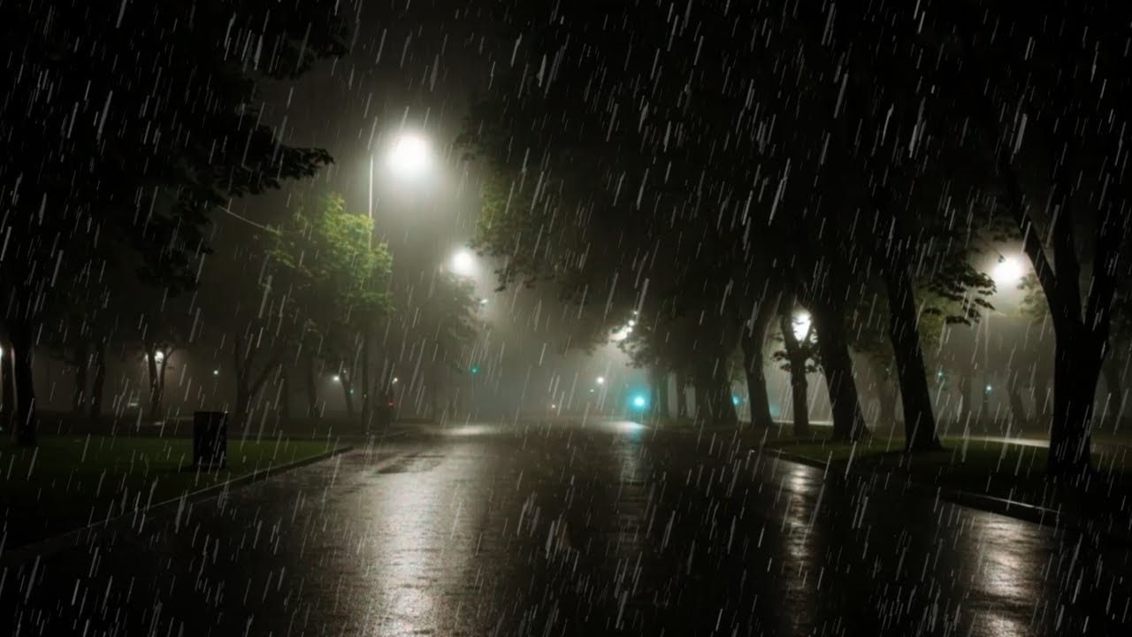 Heavy Rain Under a Quiet Highway Overpass for Deep Sleep | Low Frequency ASMR