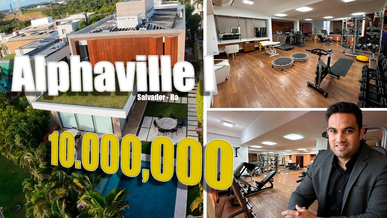 MANSÃO DE LUXO DECORADA E MOBILIADA EM ALPHAVILLE 1 - SALVADOR - BAHIA (Plácidos Imóveis)
