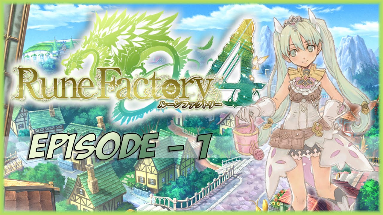 Let's Play Rune Factory 4 - 1. Making friends with a Dragon!!