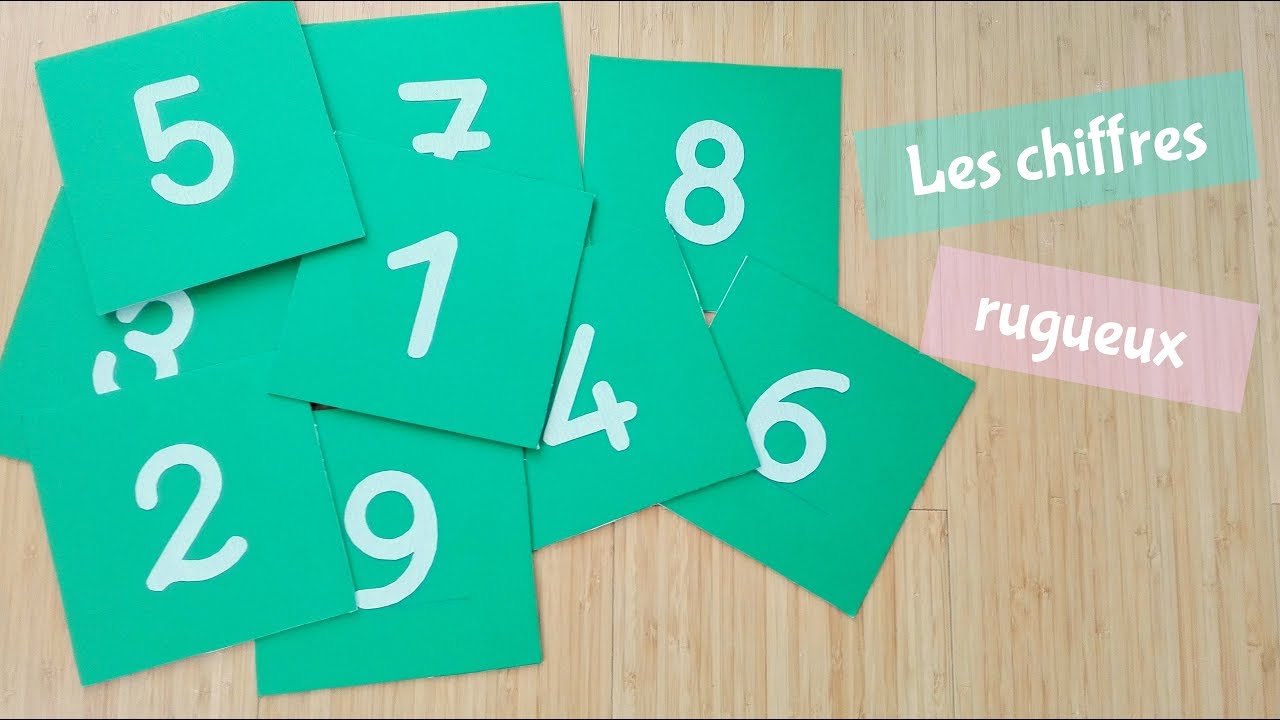 DIY : Les chiffres rugueux Montessori - Montessori sandpaper numbers