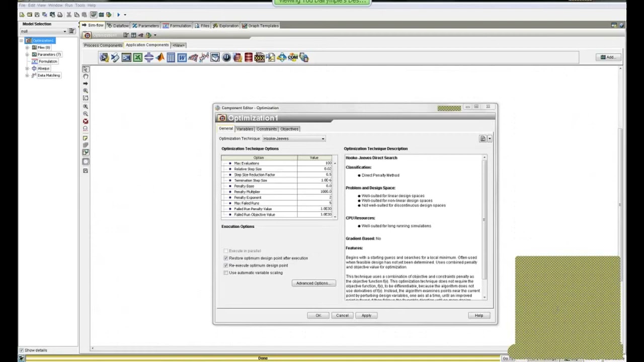 SIMULIA Abaqus Isight demo