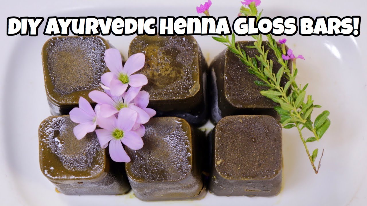 DIY: AYURVEDIC COCOA HENNA GLOSS BARS |STRENGHTENING HAIR TREATMENT