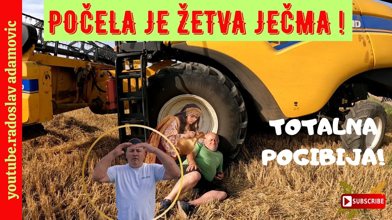 TOTALNA POGIBIJA: POČELA JE ŽETVA JEČMA 2024! ; TOTAL DISASTER: THE 2024 BARLEY HARVEST HAS BEGUN!