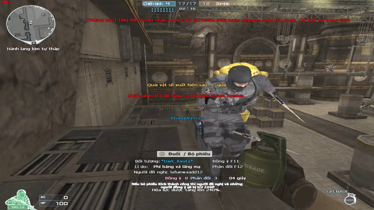 HACK CF - HACK VS HACK ZOMBIE V4