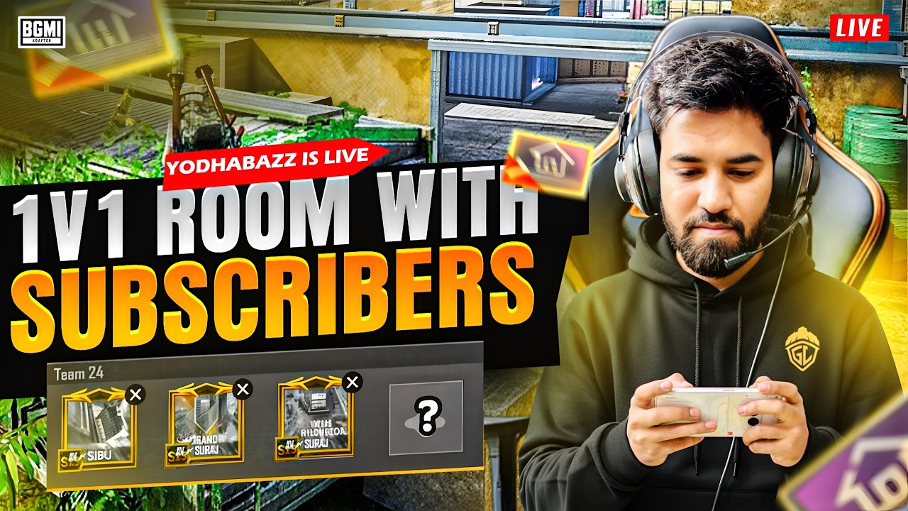 ROAD TO 2K SUBS🎯| BGMI LIVE 1VS1 TDM ROOM WITH SUBSCRIBE 🔥|1VS4 ROOM #bgmi #gaming #1v1tdm #shorts