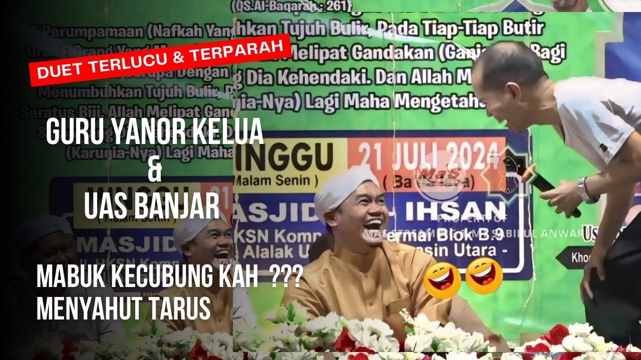 DUET TERLUCU PART5 | UAS Banjar & Guru Yanor Kelua | Lelang Amal Lucu di Masjid Al Ihsan Banjarmasin
