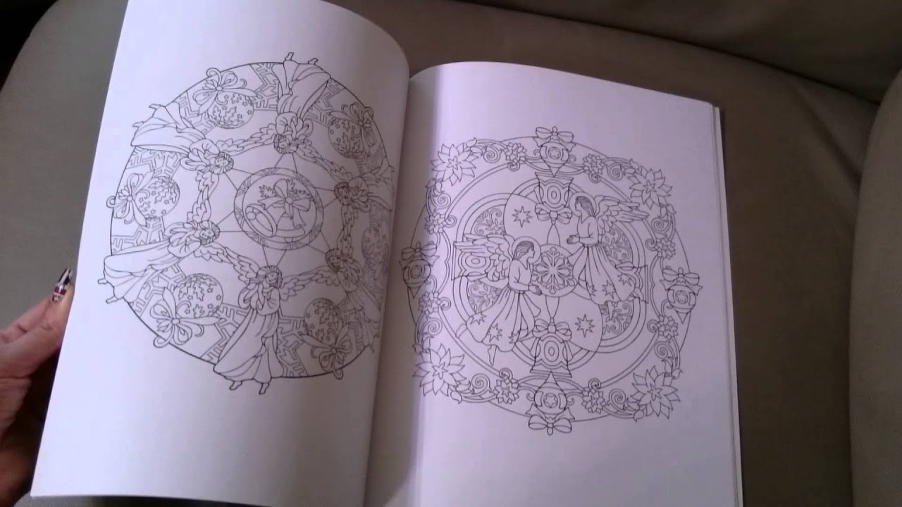 Christmas Mandalas, coloring book by Marty Noble
