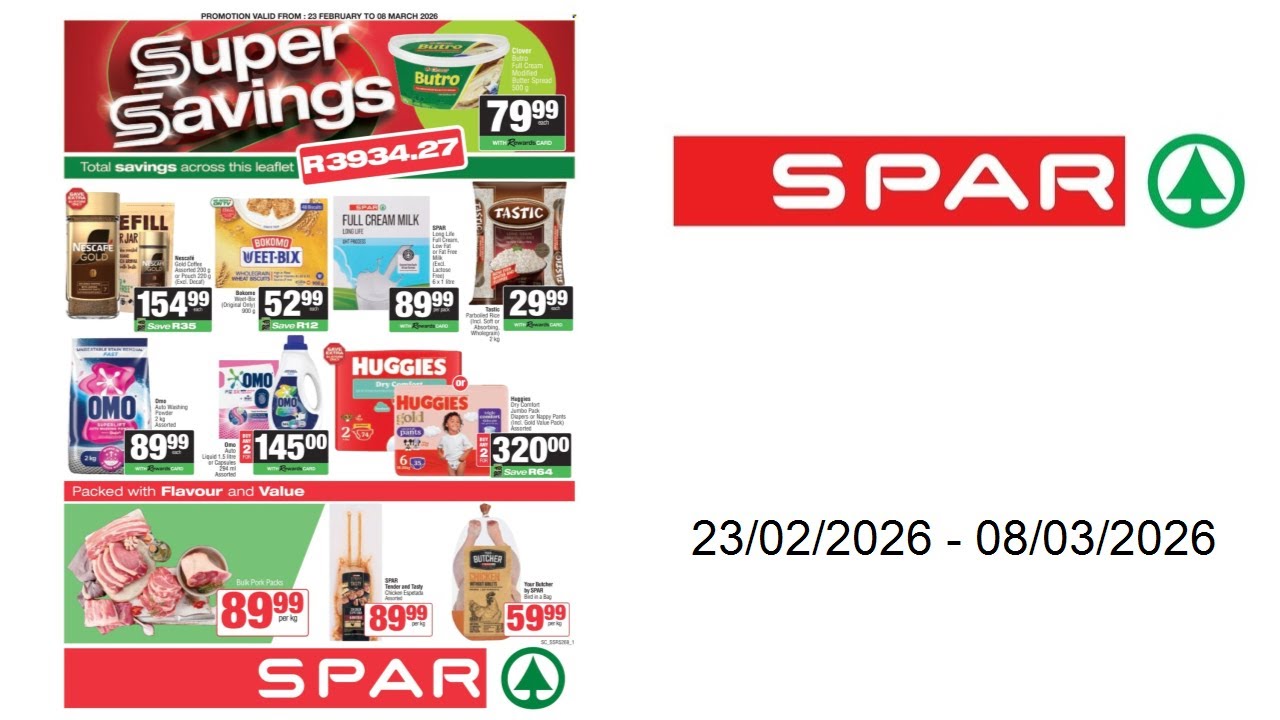 SPAR specials - Specials - 23/02/2026 - 08/03/2026