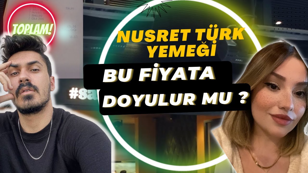 NUSRET TÜRK YEMEĞİ DENEDİK !  |  Galataport Günlük Vlog
