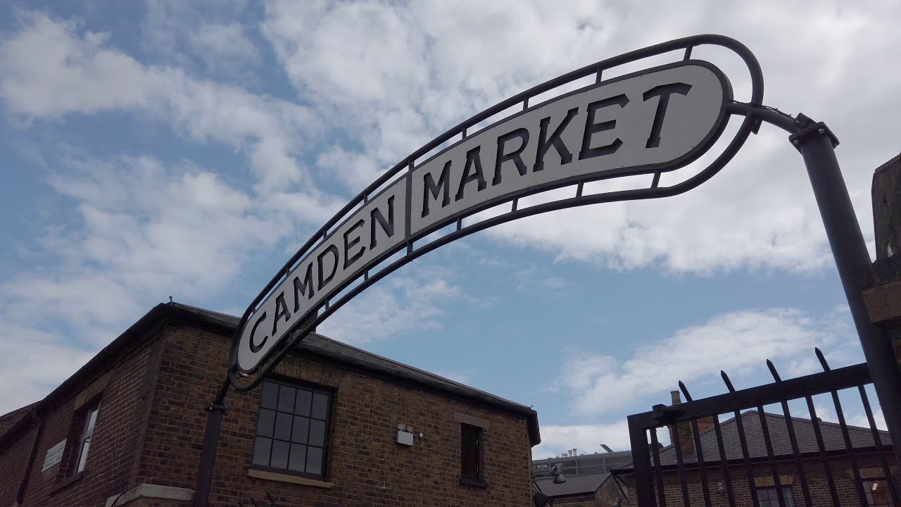 Walking Camden Market Reopen on a quiet Monday + Regent's Canal + Camden Town in 4K and 3D Sound