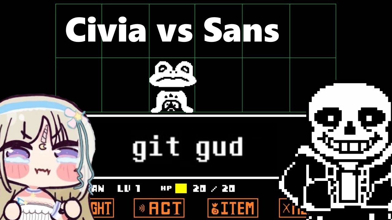 Civia takes on Sans from Undertale!