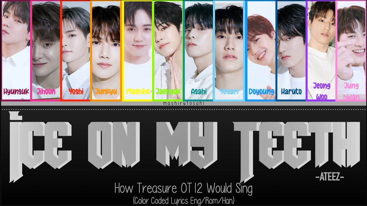 How Treasure (OT12) Would Sing; Ice On My Teeth (ATEEZ) Color Coded Lyrics (Eng/Rom/Han)