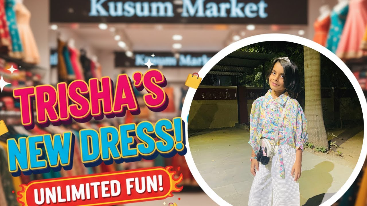 Trisha New Dress Shopping Vlog | Kusum Market Shopping & Masti 🛍️