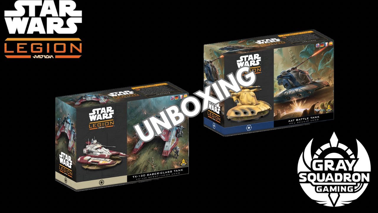 Star Wars Legion Unboxing: AAT and Saber Tank!