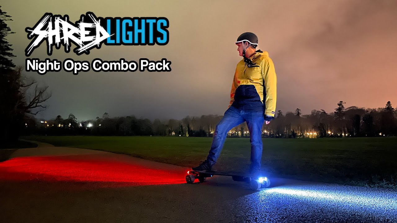How well do ShredLights work at night?! | Electric Skateboard Lights REVIEW