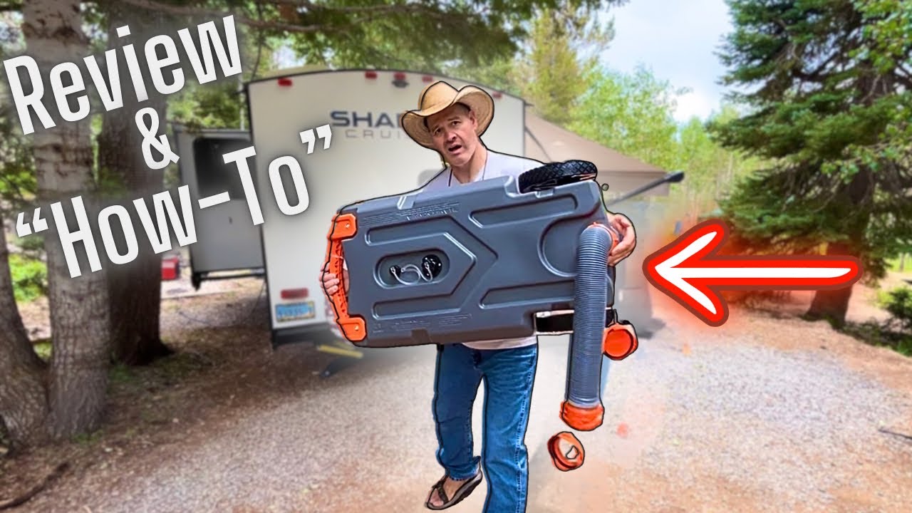 RV Tote Tank Unboxing & Review -Camco Rhino 21-Gallon Portable Camper RV Tote Tank