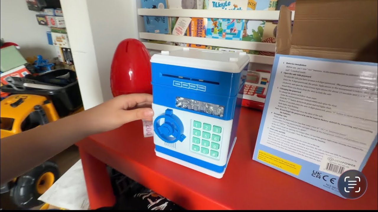 ŞİFRELİ PARA KASASI ALDIM!! İÇİNİ PARAYLA DOLDURDUM!! #unboxing #kutuaçılımı 