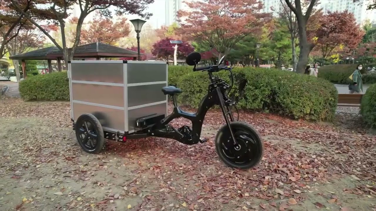 Autumn in Korea with ECCOV cargo bike