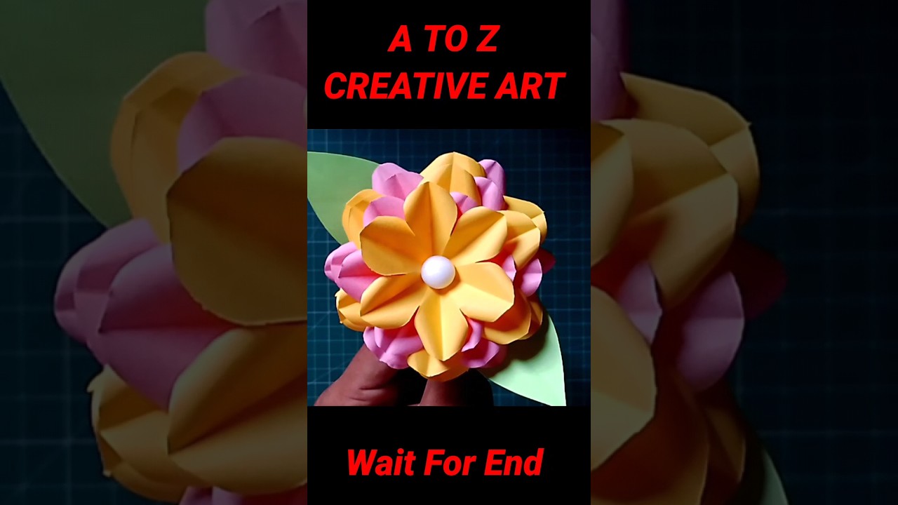 Artificial Paper Flower Decoration / Paper Craft #shorts #paperflower #trending #viral