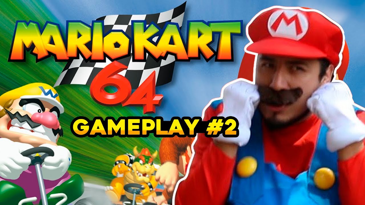 Mario Kart 64 con Fedelobo (Flower Cup) Gameplay 2