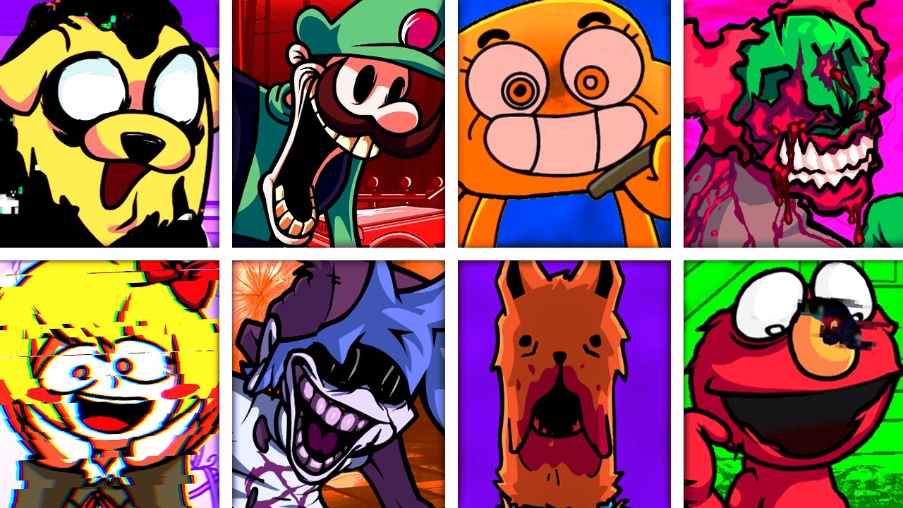 ELASTIC DESTRUCTION V2 but Every Turn a Different Character Sings 🎶⚡ (FNF Pibby Corrupted)