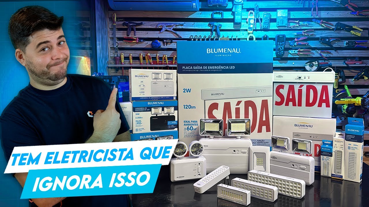 5 COISAS que É NECESSÁRIO SABER antes de INSTALAR iluminação de emergência!🚨😱