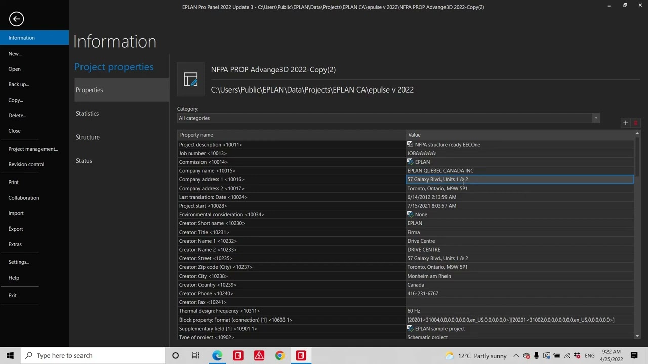 EPLAN Tutorial PROPANEL BASIC PROJECT ZW9