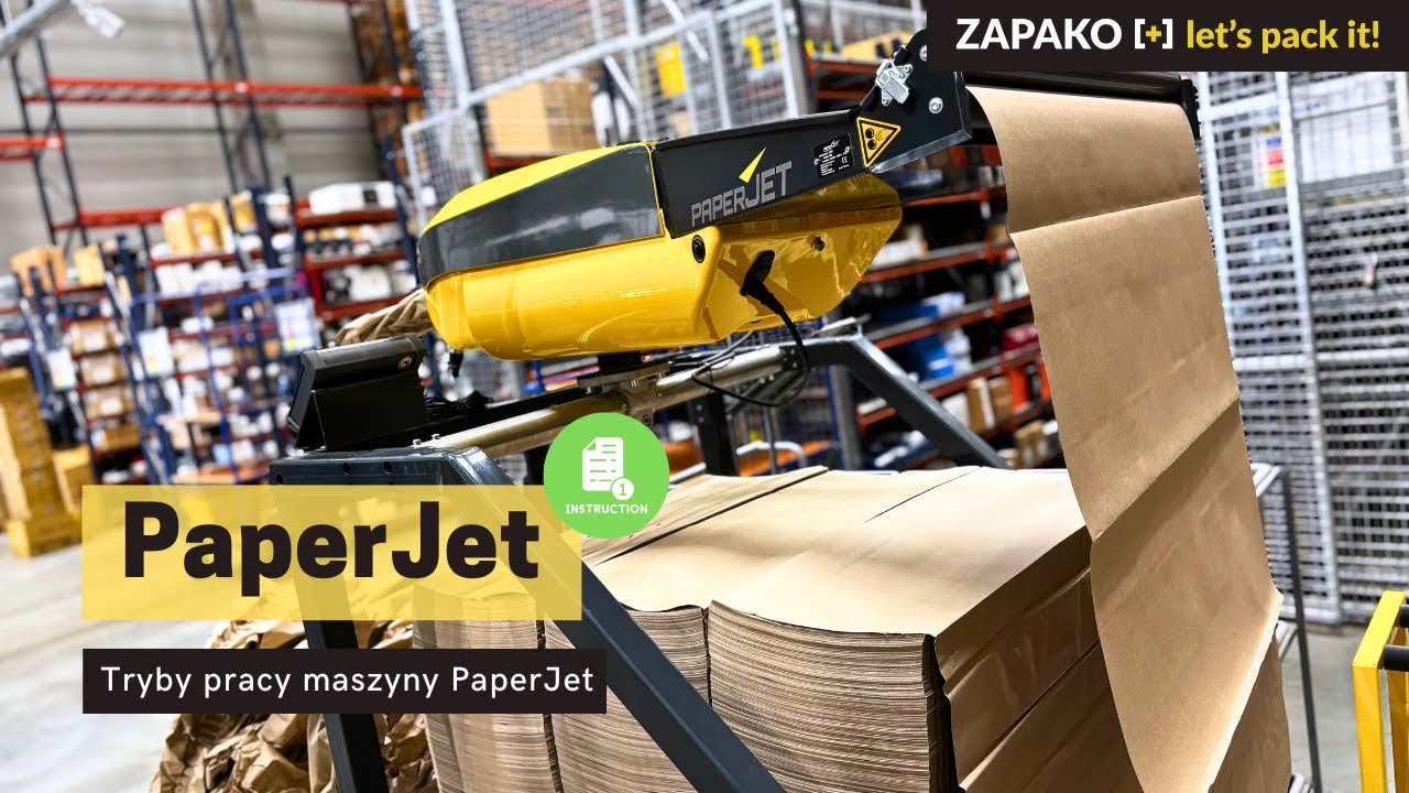 PaperJet - tryby pracy maszyny automatycznej do produkcji wypełniacza