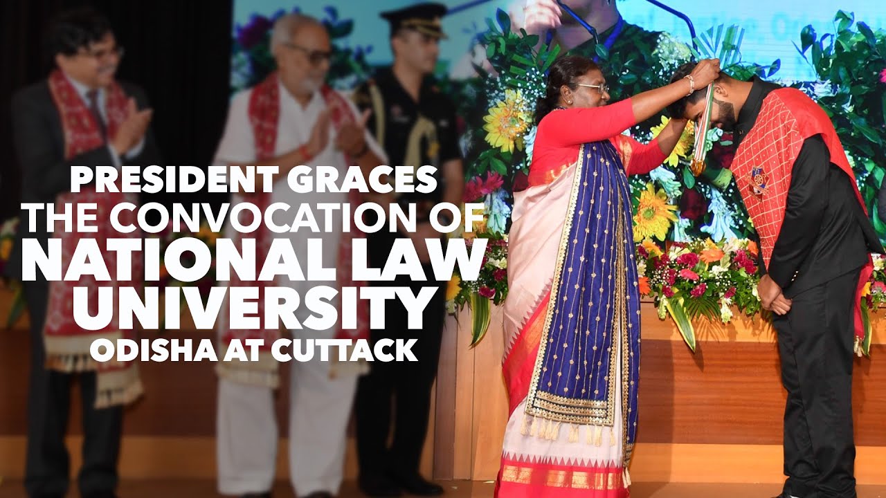 President Droupadi Murmu graces the convocation of National Law University Odisha at Cuttack