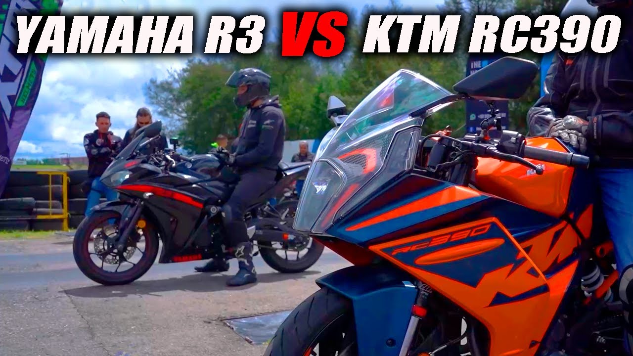 NUEVA RC390 NG VS Yamaha R3🔥 Drag Race Fullgass