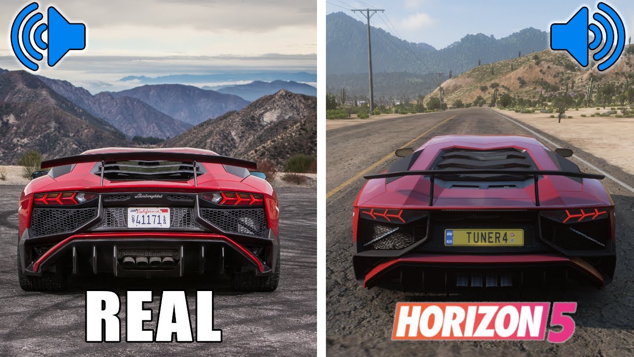 Forza Horizon 5: Game sounds VS Real sounds