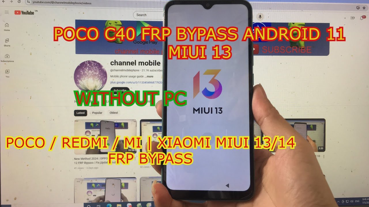 POCO C40 FRP Bypass | Android 11 MIUI 13 - Step-by-Step Guide | Bypass Google Account MIUI 13/14