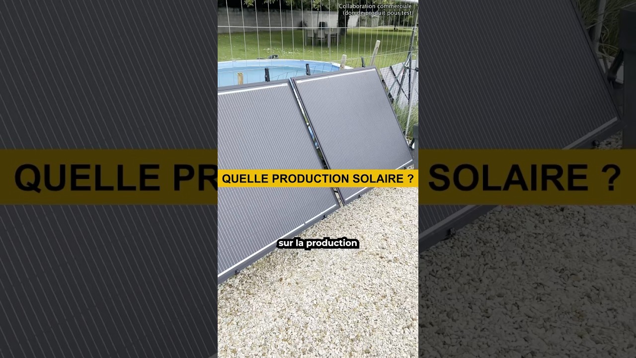 Combien d&rsquo;ELECTRICITE produite avec le KIT SOLAIRE tr&egrave;s leger pour balcon ( SunFolwer)
