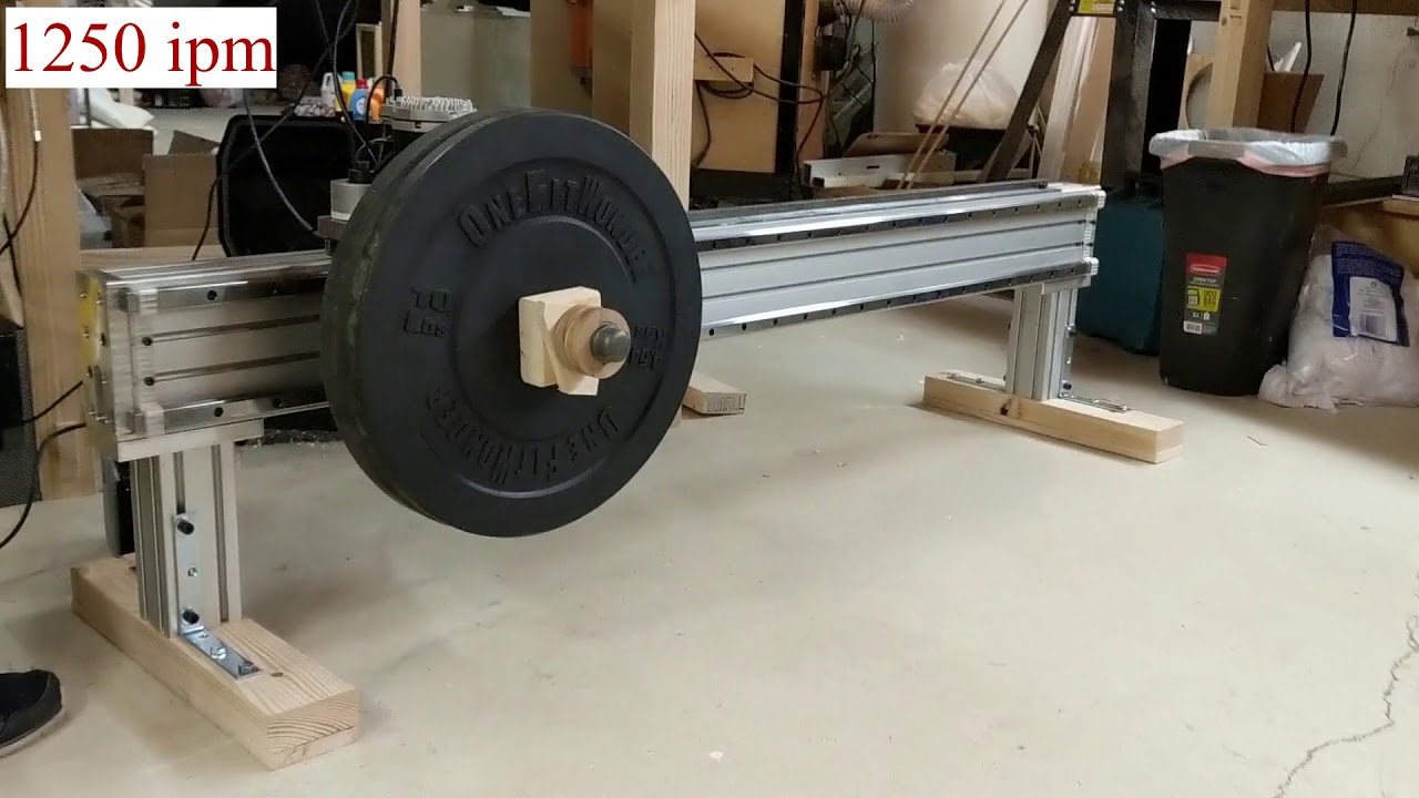 CNC router X axis test run with Clearpath servo