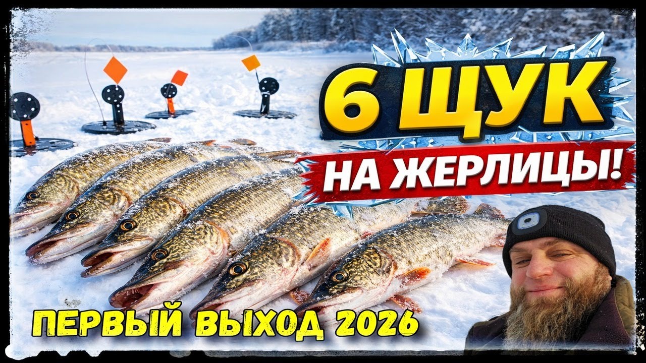 Раздача щуки. Первый выход на лёд 2026. Подводная сьёмка.  Зимняя рыбалка. Vlad TV.