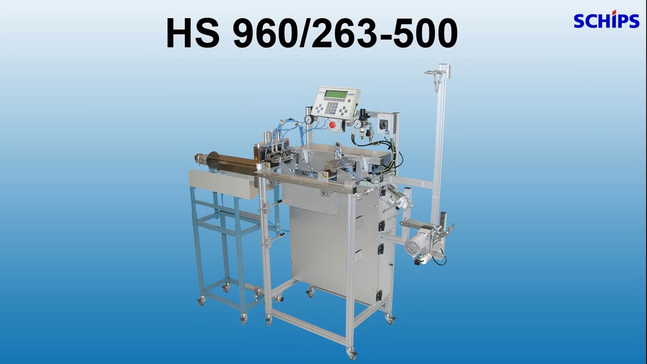 SCHIPS HS 960/263-500 tape cutting automat with turning stacker 500 mm