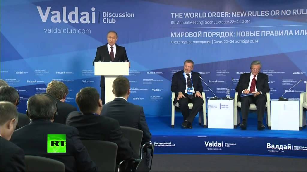 President Putin's Speech On A New World Order The Game With Rules Or No Rules -