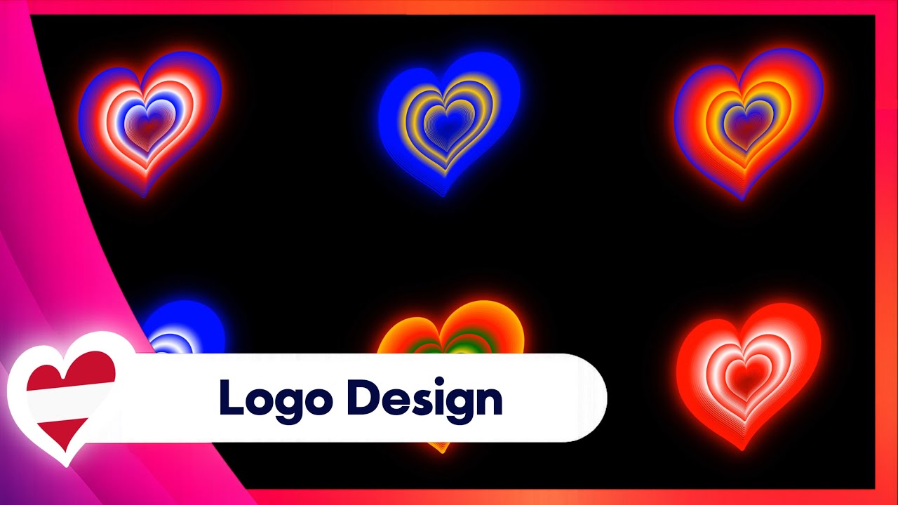 Eurovision 2026 – Animated Logo Flags (Pulsing 70 Hearts Layers) | All Countries | New Version