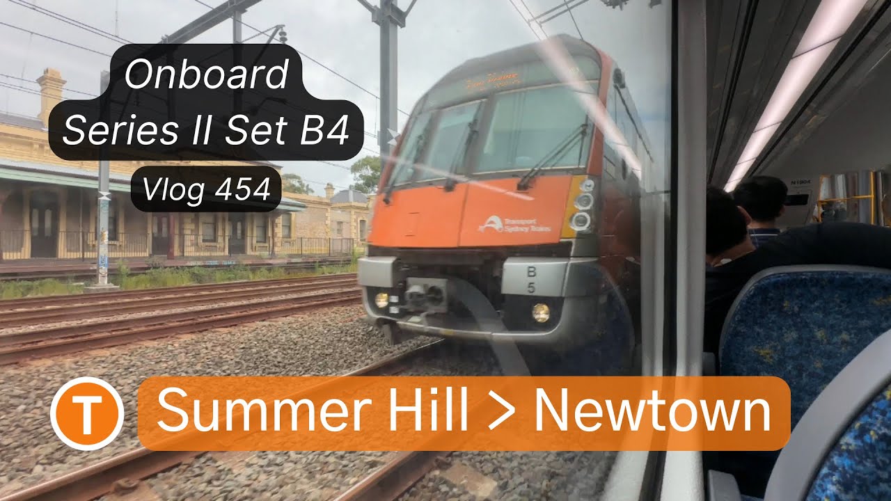 Sydney Transport Vlog 454: Summer Hill to Newtown Onboard Waratah Series II B4