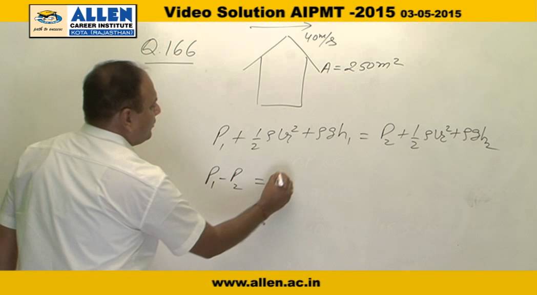 AIPMT 2015 video solutions &ndash; Physics Q. No. 164,165,166 &ndash; AIPMT 2015 Q&A BY ALLEN