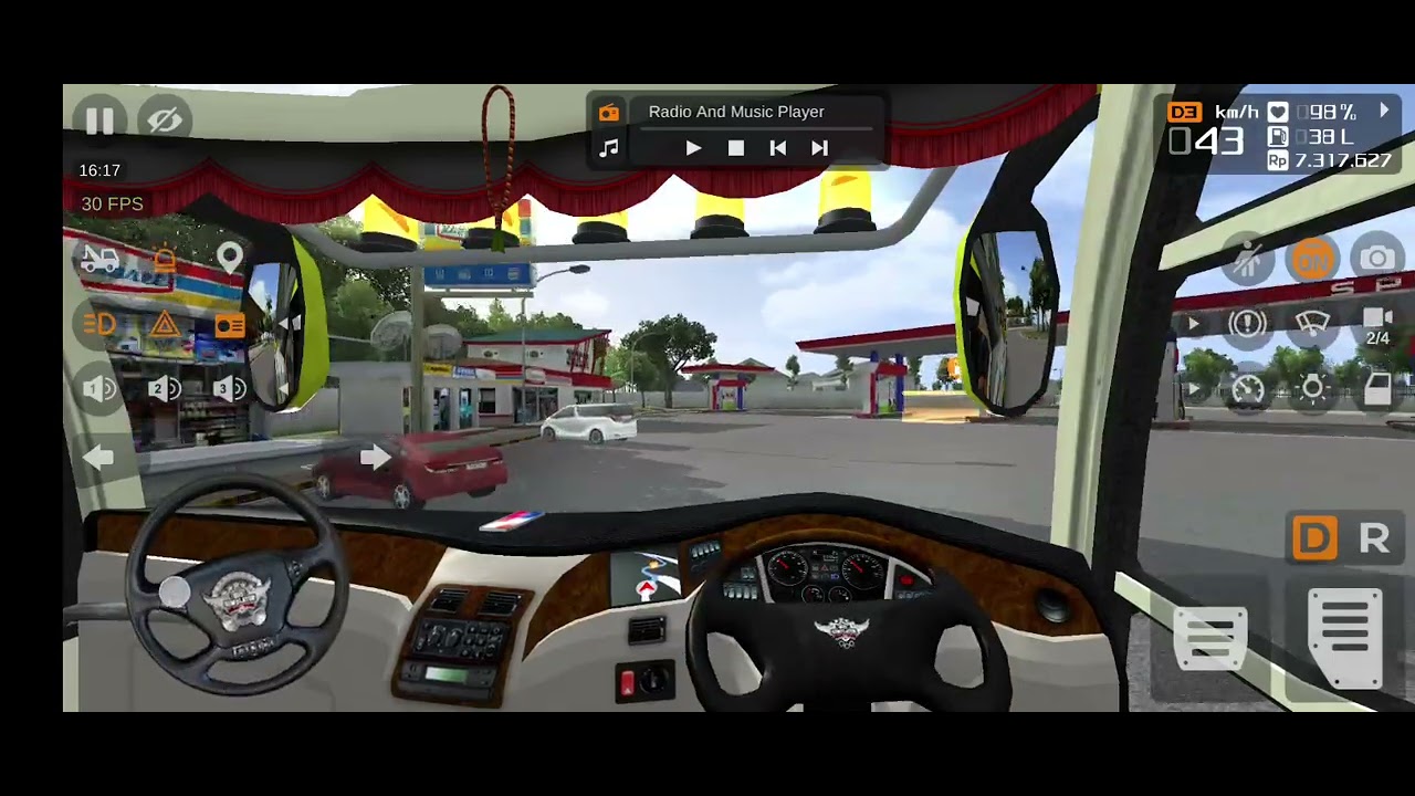 bus | simulator | indonesia | gameplay | #level | 840 | Extreme | speed |  bus | drive | in | rainy🚍