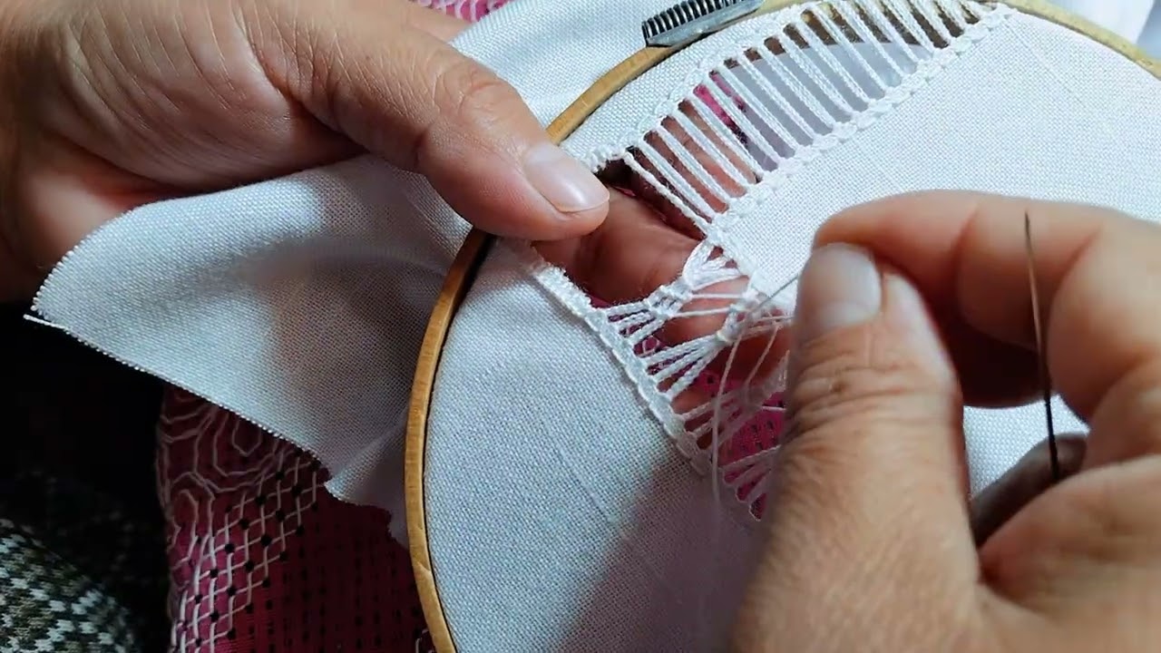Trabajando vainicas deshiladas 👌