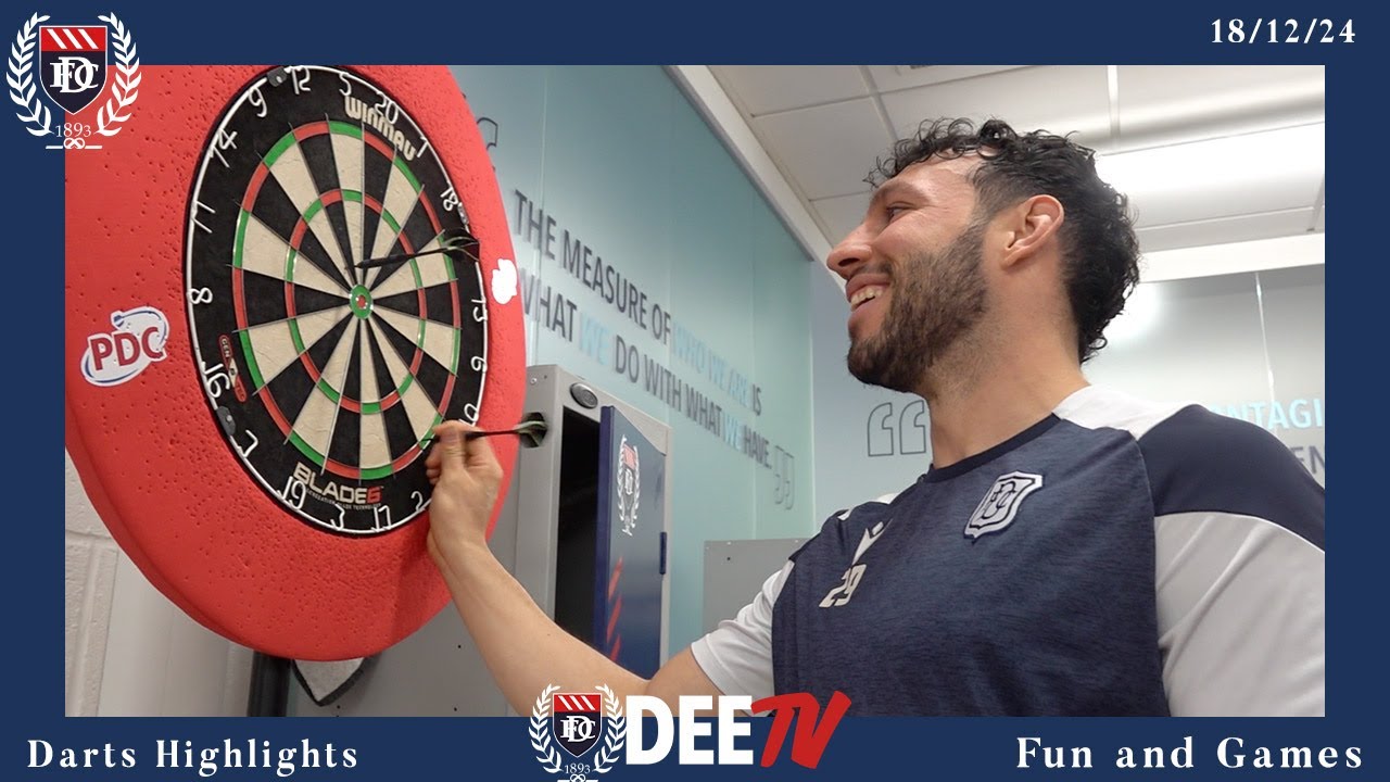 Dundee FC take on Darts 🎯
